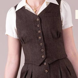 Emmy Design Sweden Waistcoat Brown Eu 48 Us 16